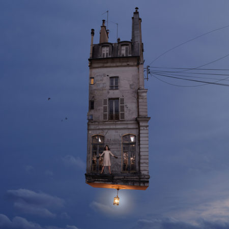 Flying houses who are you by laurent chéhère