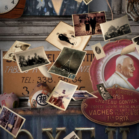 Flying house bricabrac by laurent chéhère